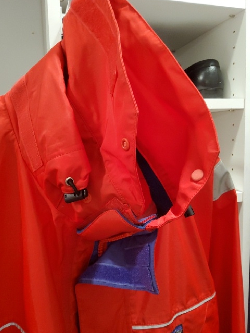Patagonia Bright Red Lightweight Sailing Foul Weather Jacket Size L - Picture 7 of 14